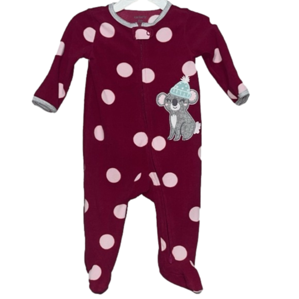Carters fleece footed pajama onesie NWOT